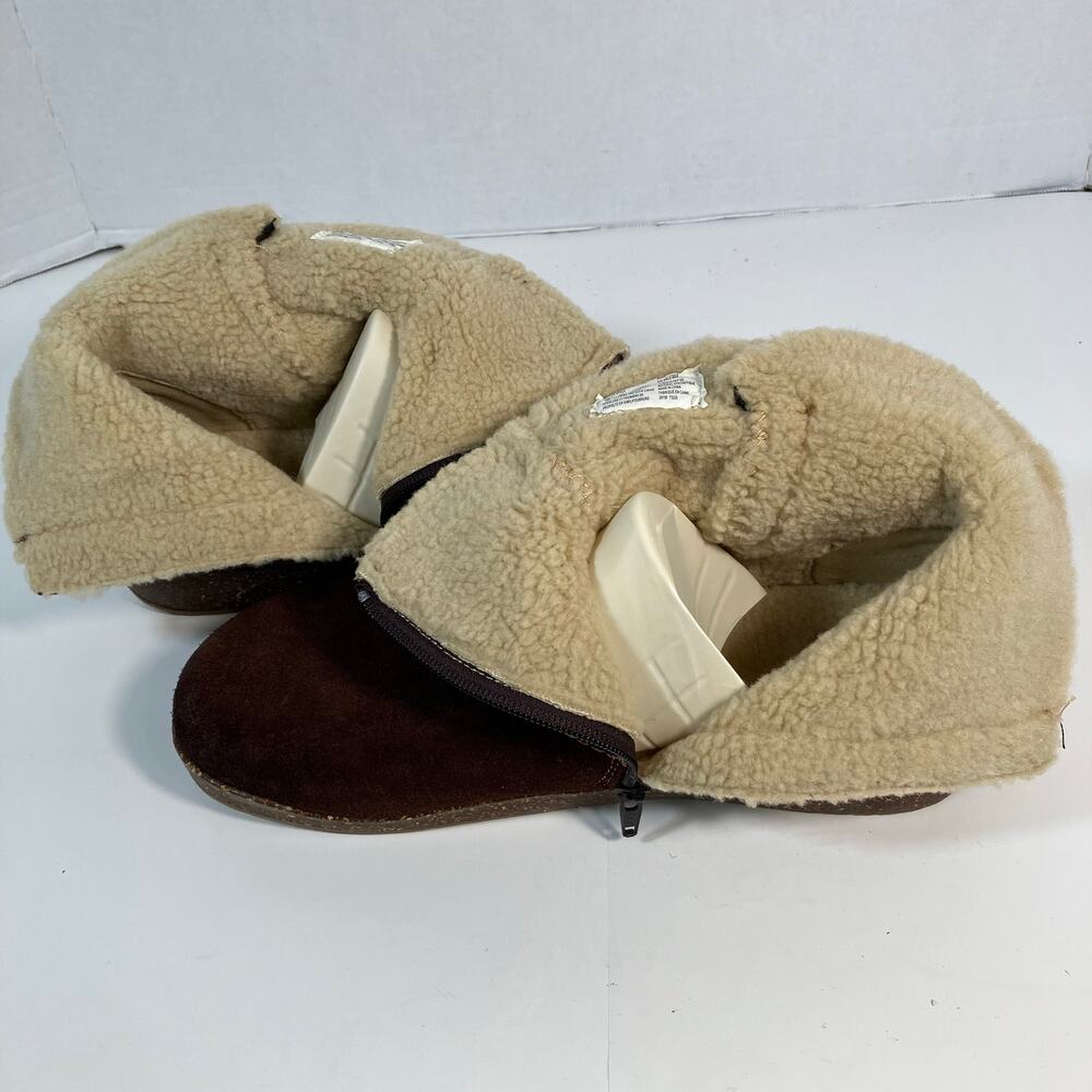 Earth Origins Aurora Jolene Brown Suede Winter Ankle Boots Shearling Lined NWOT - Picture 14 of 16